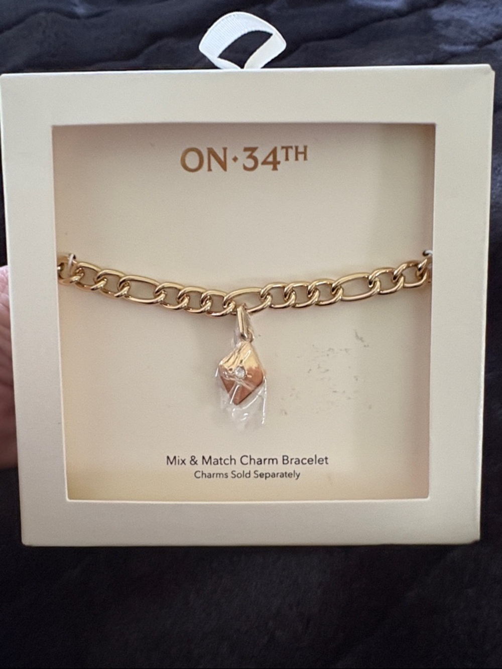 ON·34TH Gold Chain Charm Bracelet - Gold Link Bracelet